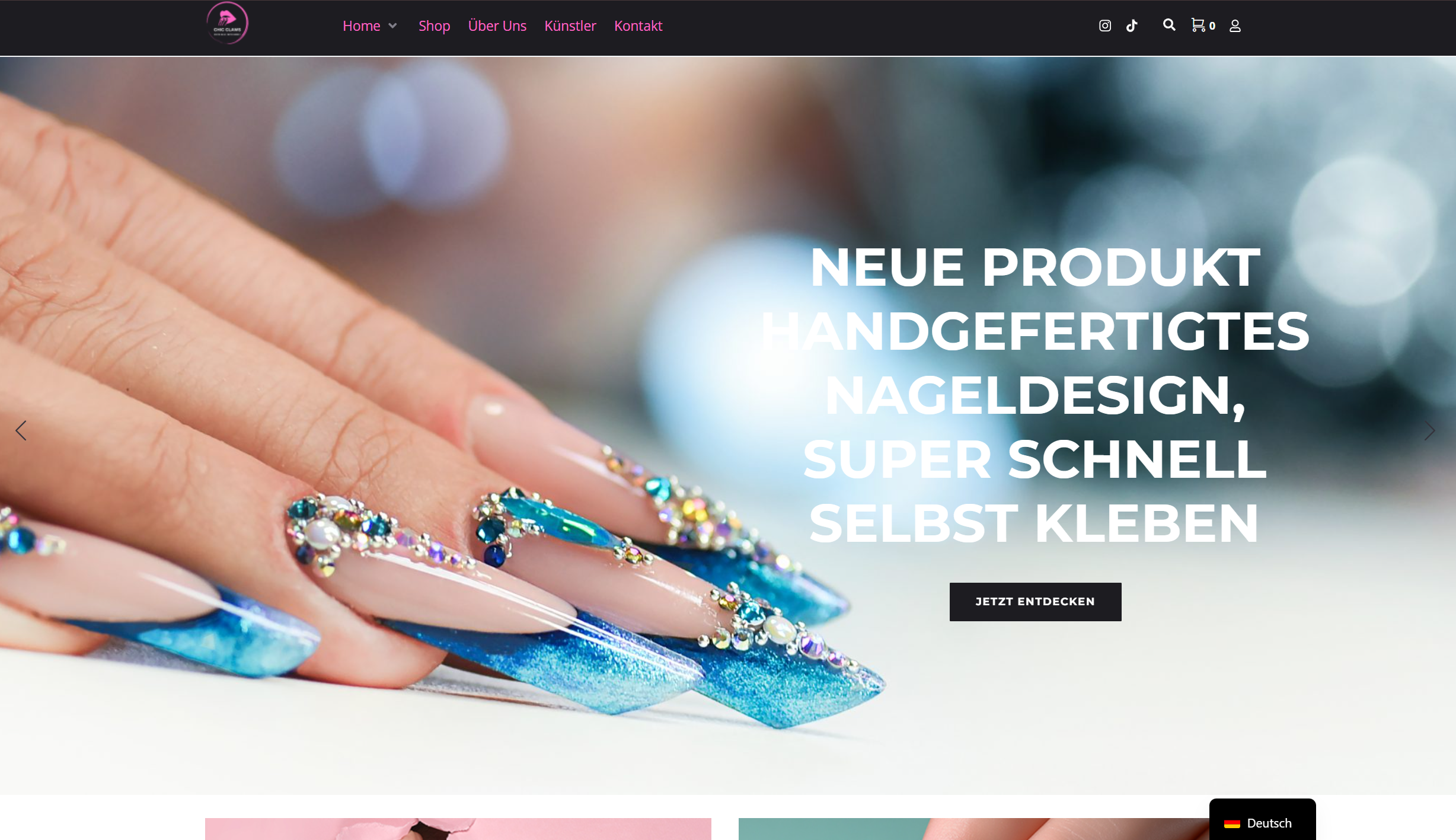 Chic Claws - Web ve E-Ticaret Altyapısı