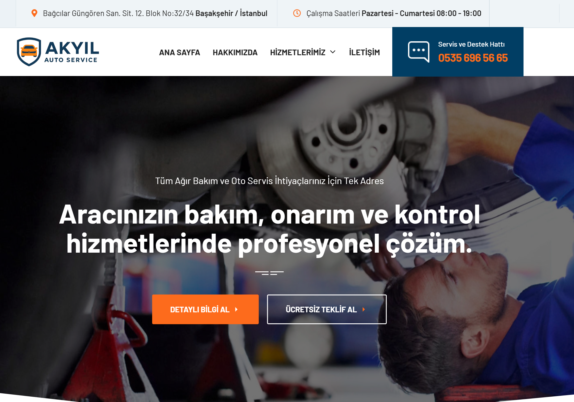 Akyıl Auto Service - Kurumsal Web Sitesi